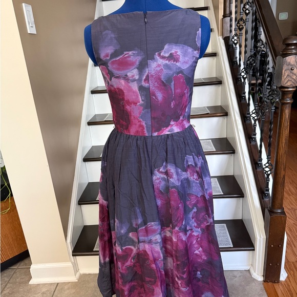 Neiman Marcus Purple and Pink Midi Dress - Picture 3 of 5